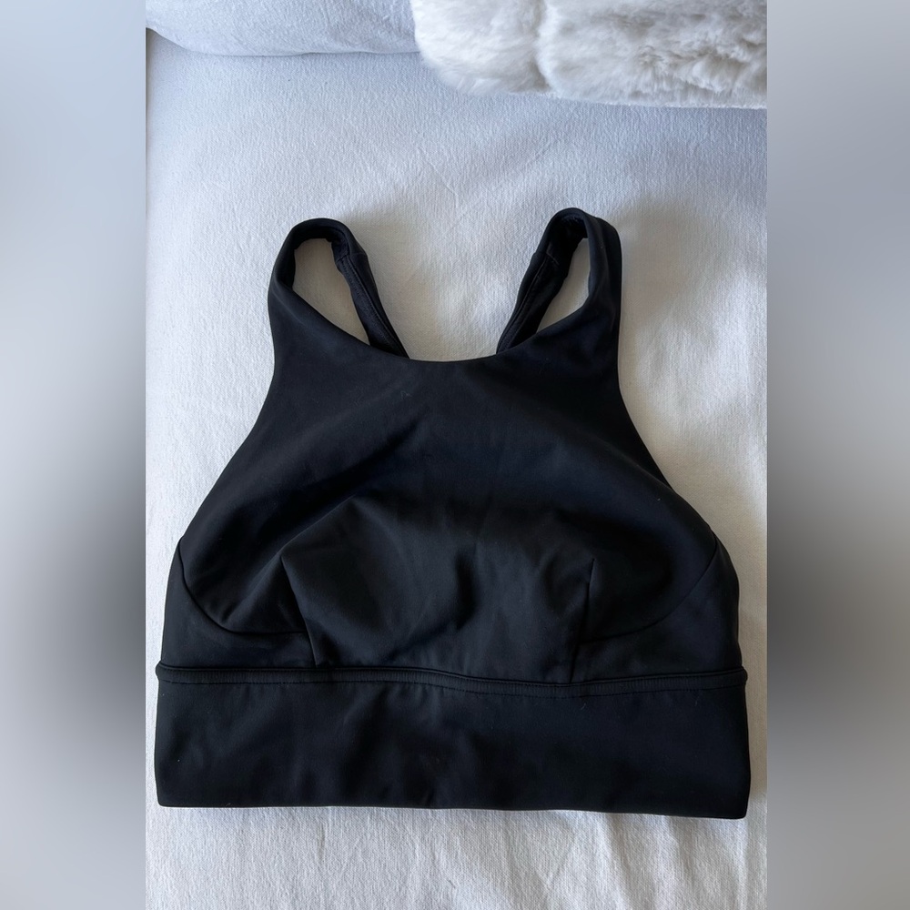 Lululemon Charcoal Grey Sports Bra with Racerback Design
